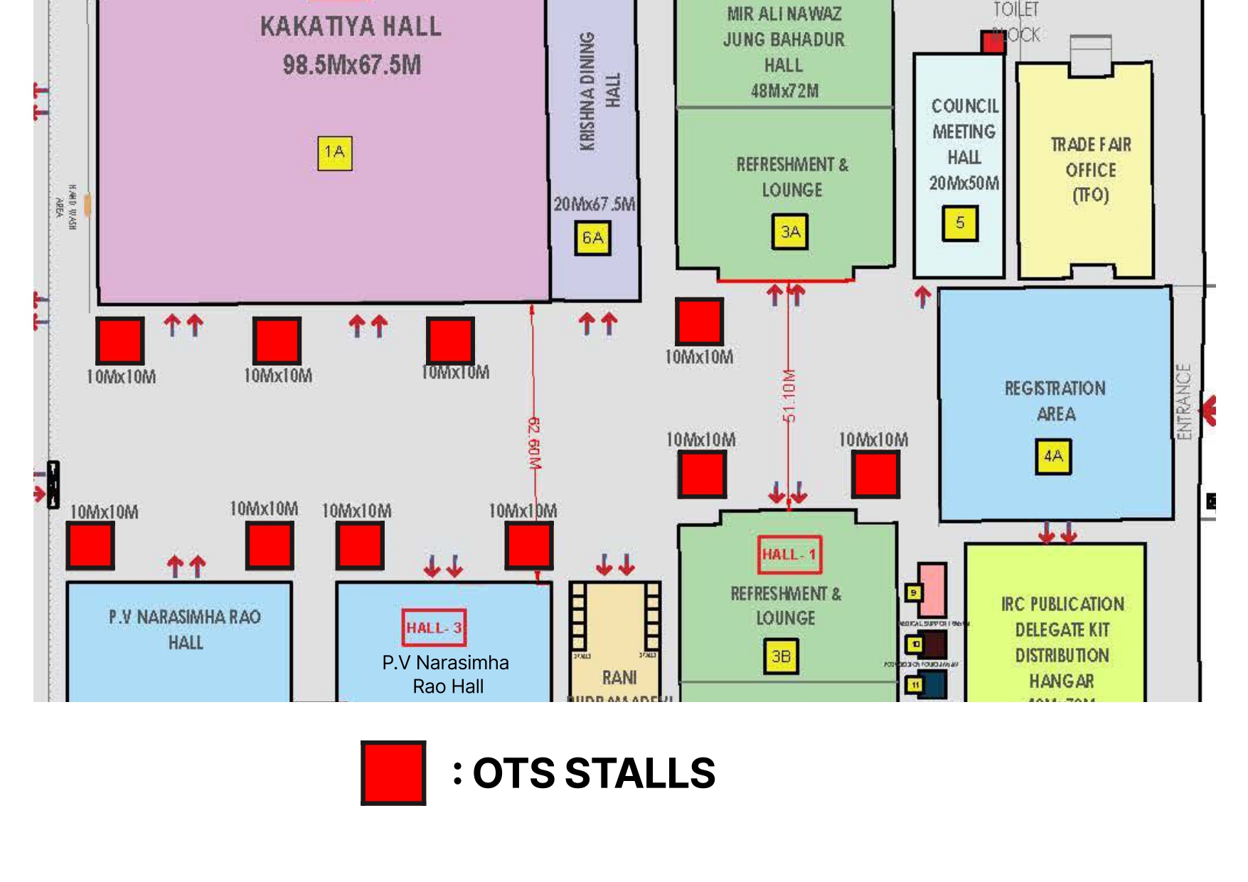Open to Sky Stall Layout
